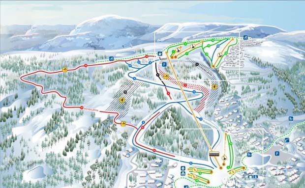 The Vrådal ski resort